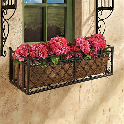 custom wrought iron window boxes